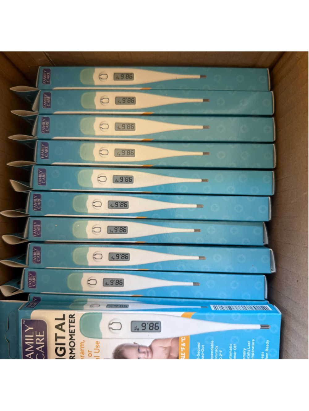 Lot of 25-Family Care Digital Thermometers Underarm, Oral or Rectal Use - Picture 4 of 4